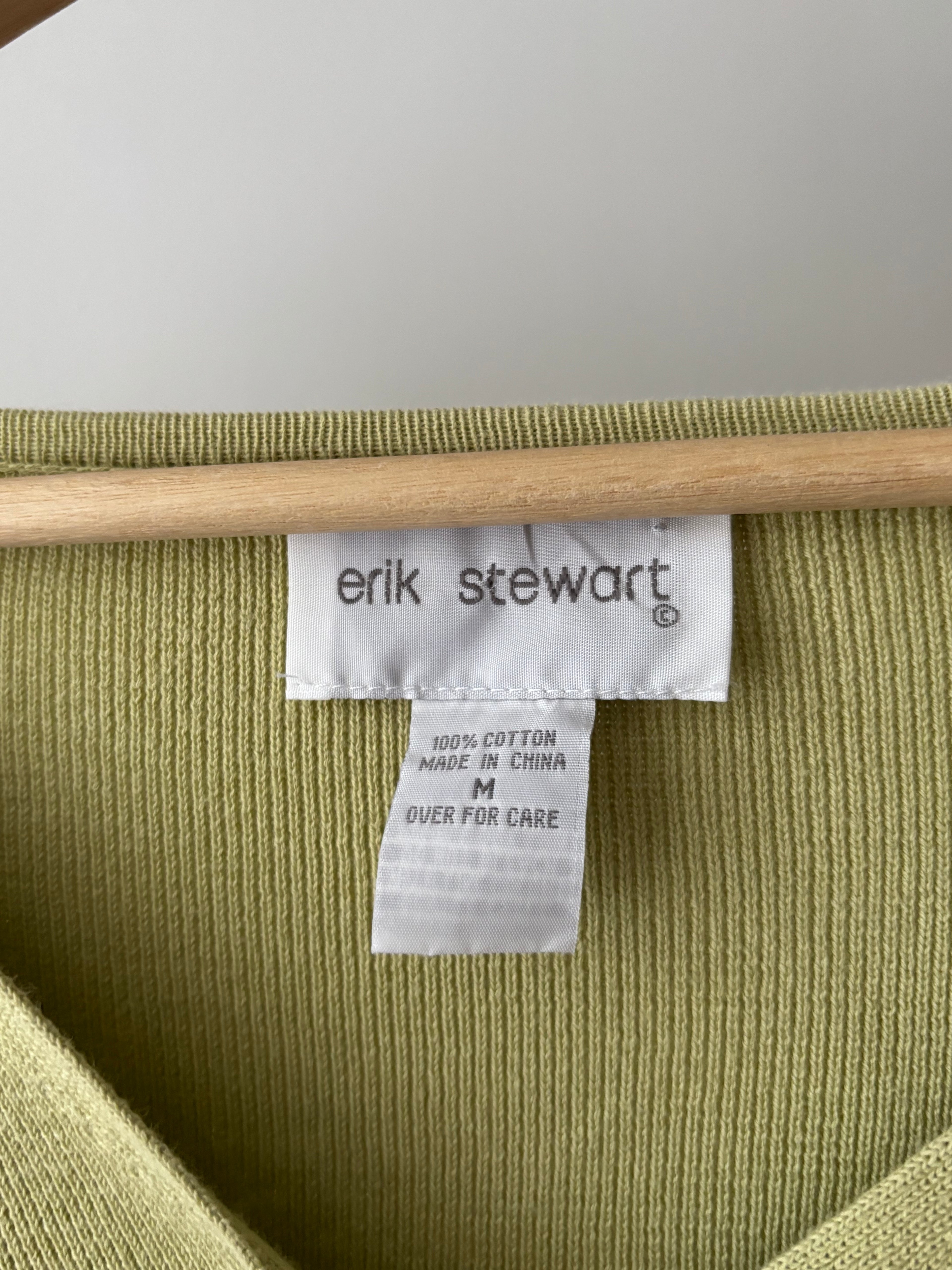 1990s Green Cropped Cardigan | Vintage Cotton Knit