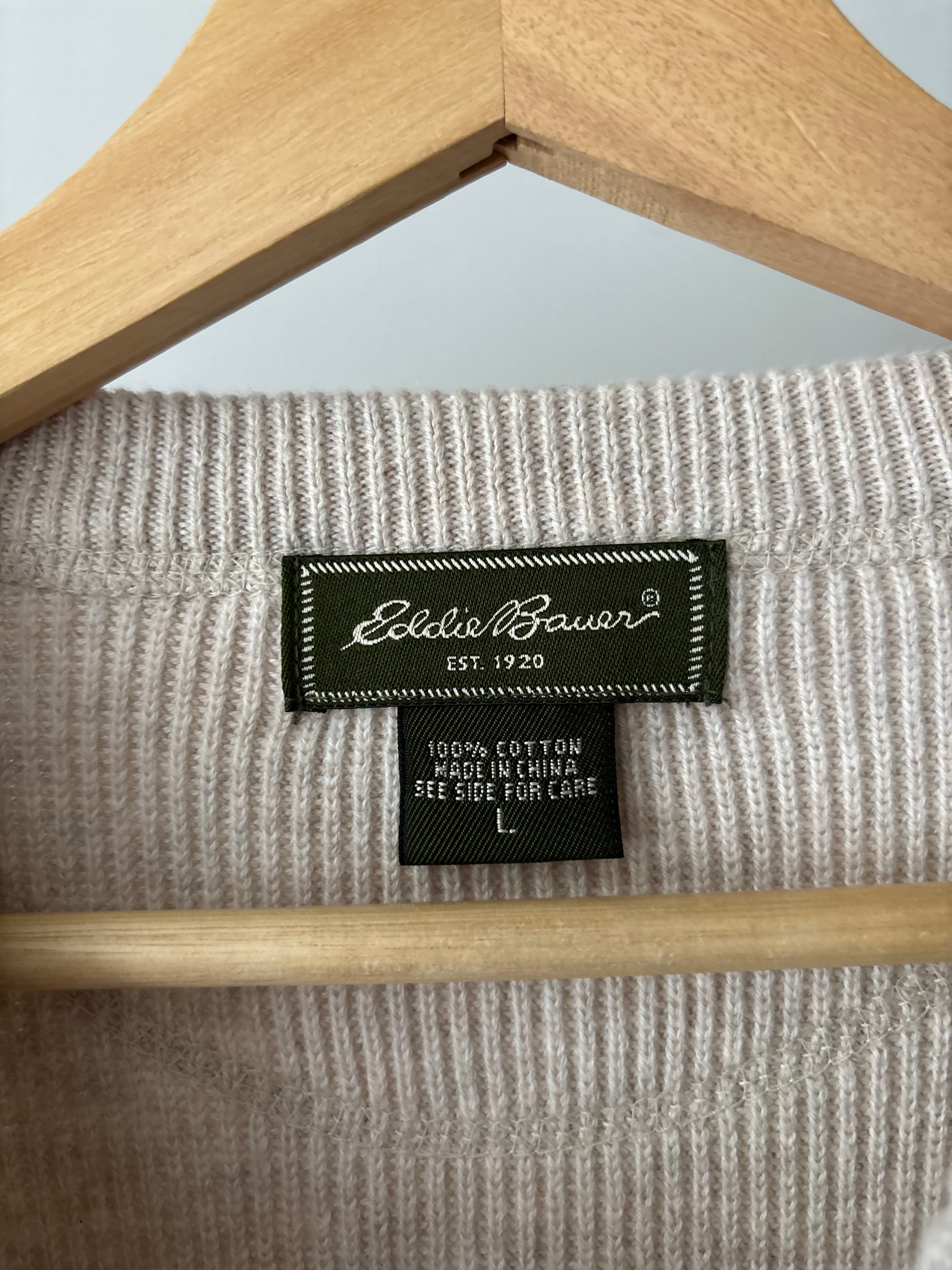 Y2K Soft & Thick Cotton Ribbed Oatmeal Sweater