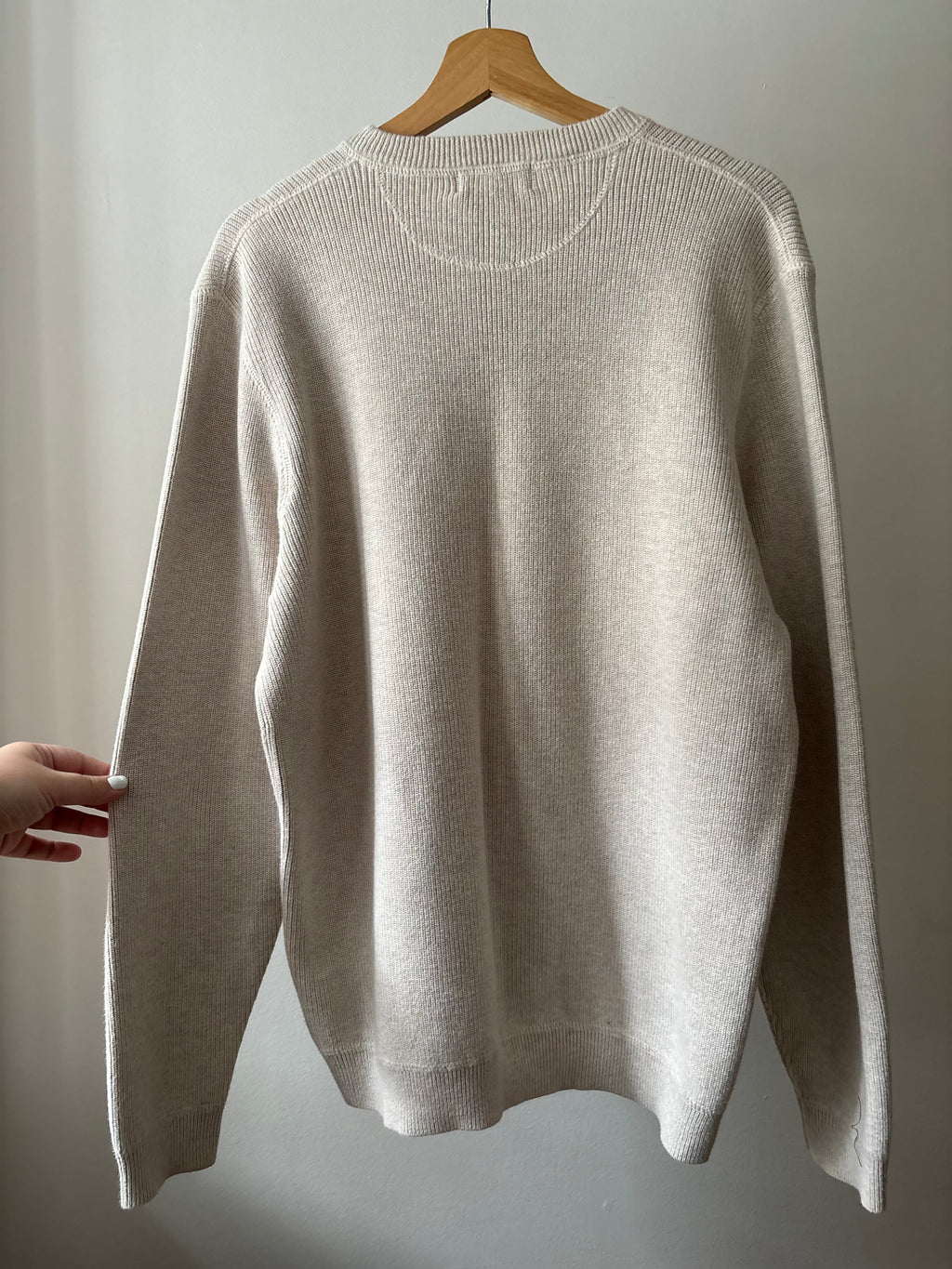 Y2K Soft & Thick Cotton Ribbed Oatmeal Sweater