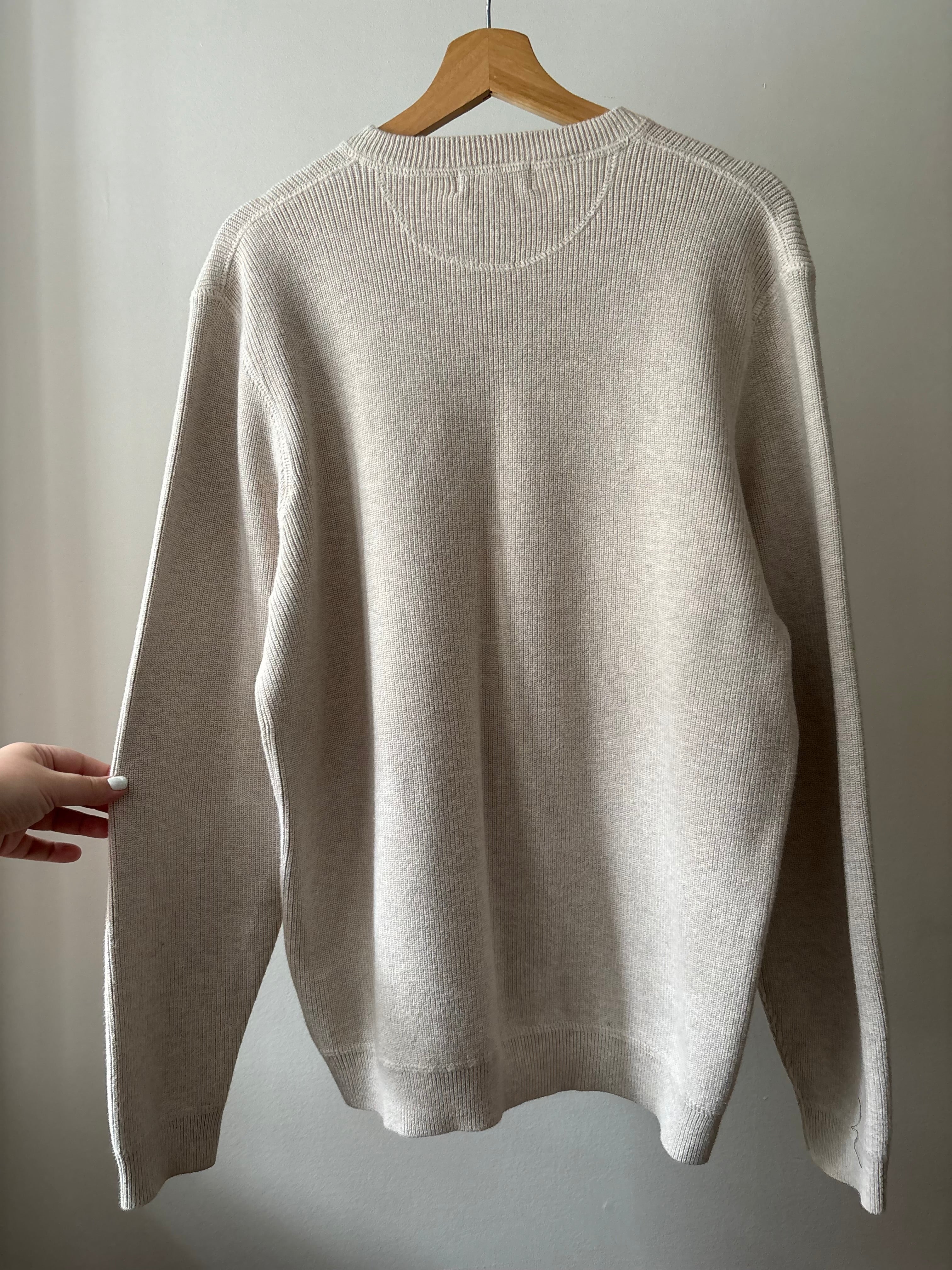 Y2K Soft & Thick Cotton Ribbed Oatmeal Sweater