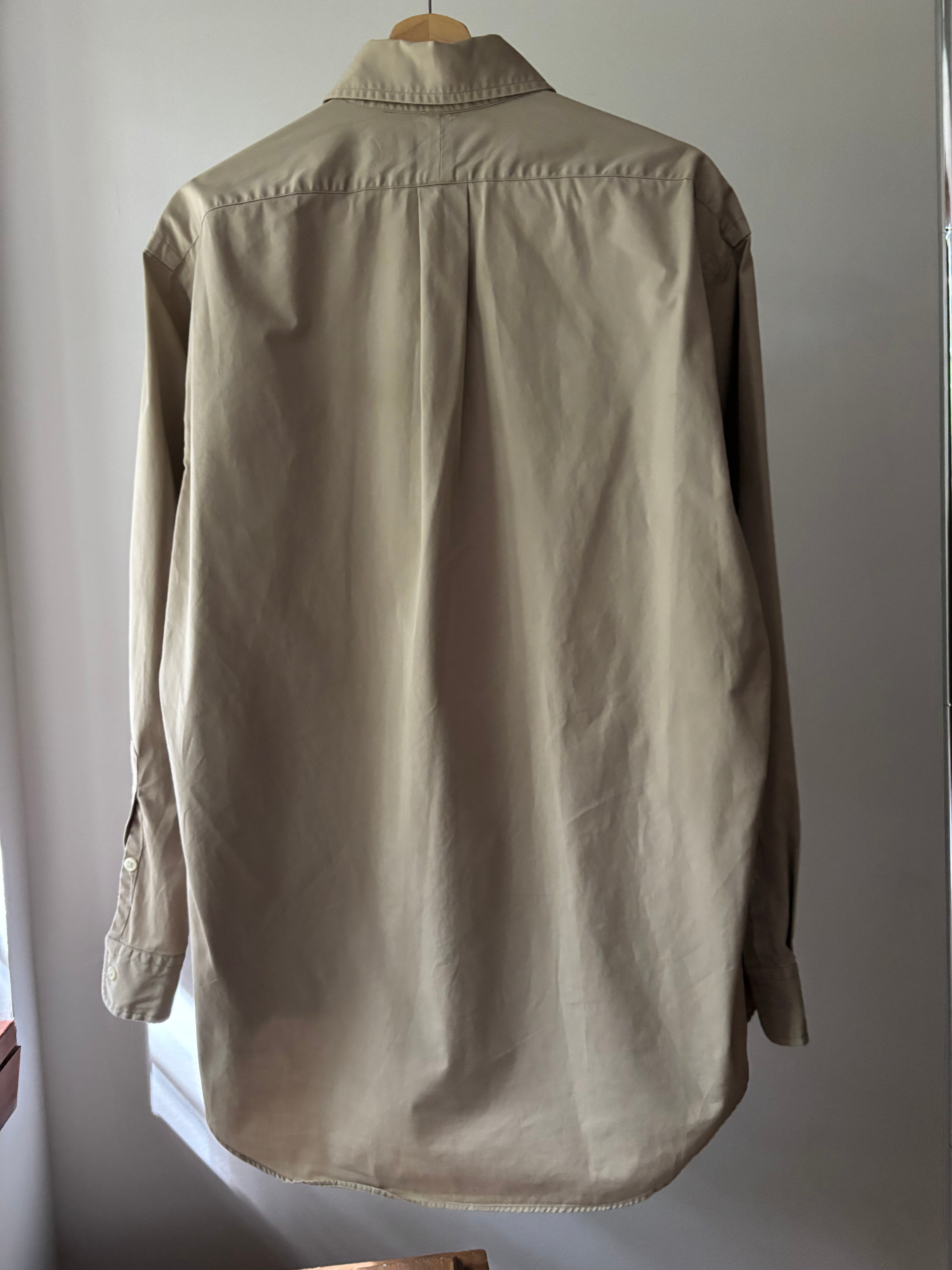 1990s Ralph Lauren Button Up Shirt with Navy Pony