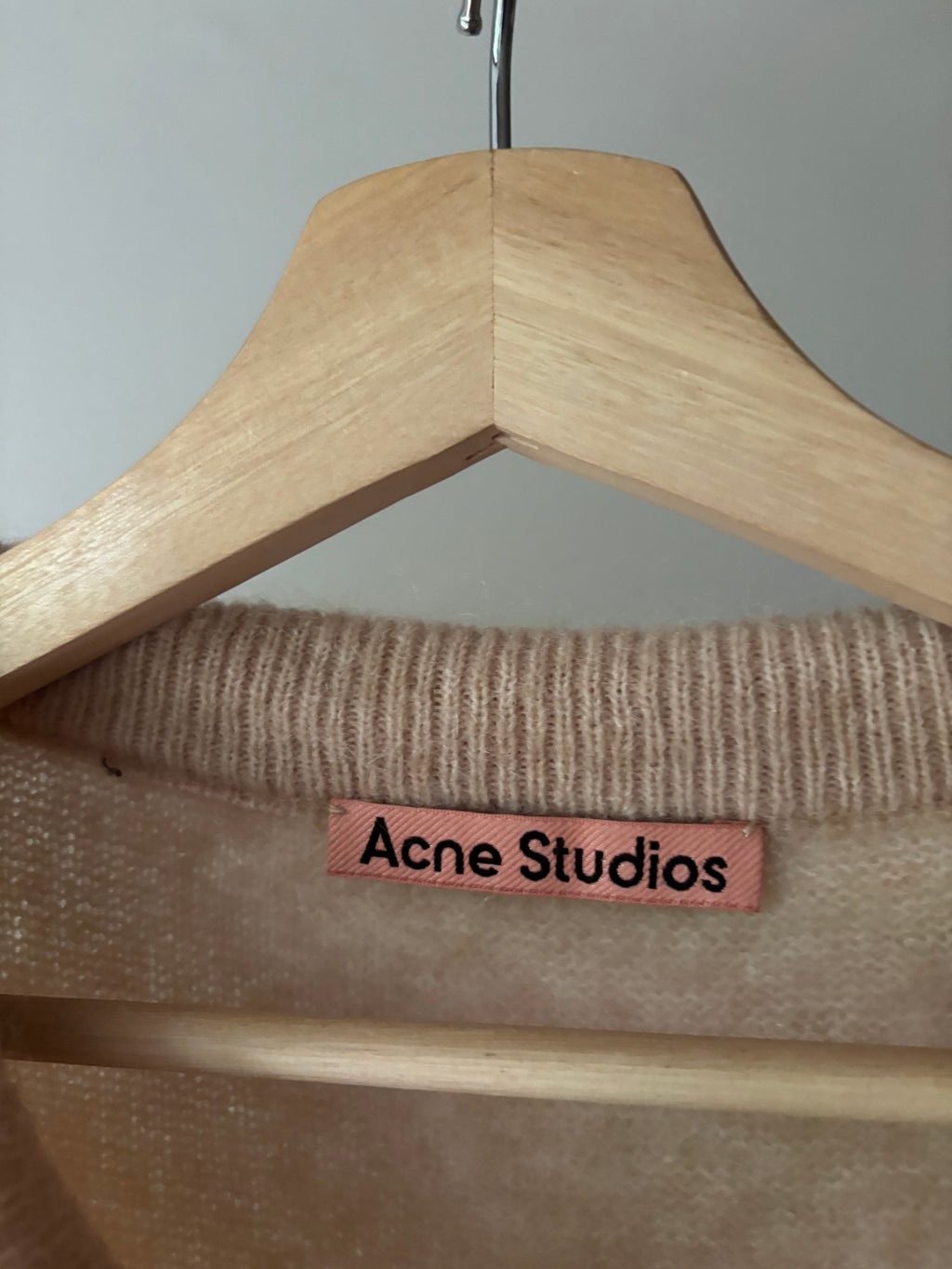 Acne Studios Beige 'Dramatic Mohair' Sweater