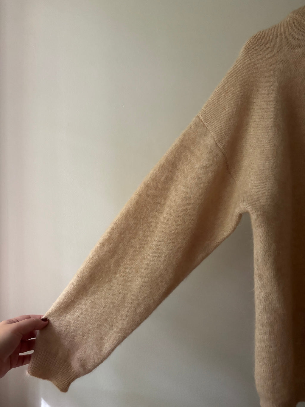 Acne Studios Beige 'Dramatic Mohair' Sweater