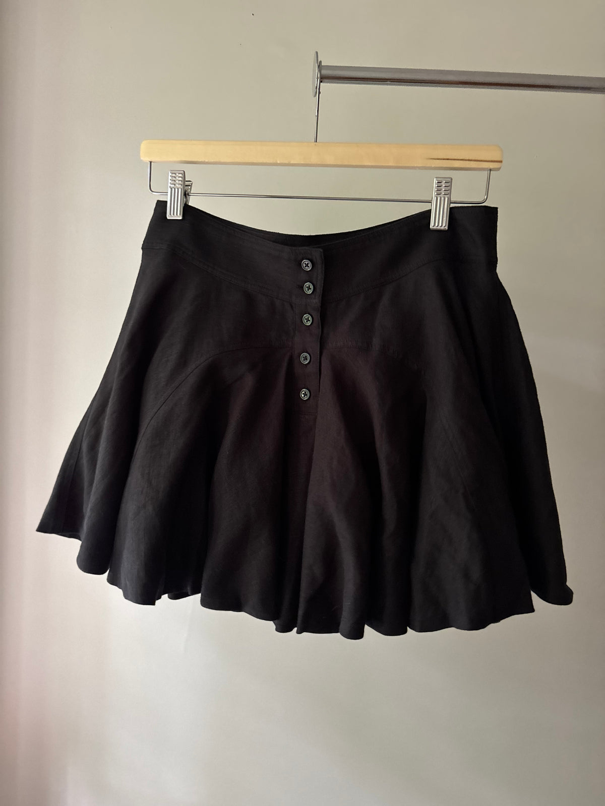 J.Crew Black Linen Mini Skirt | Size 30" (new with tags)