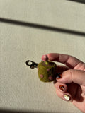 Hand Felted Wool Flower Pot Bag Charm
