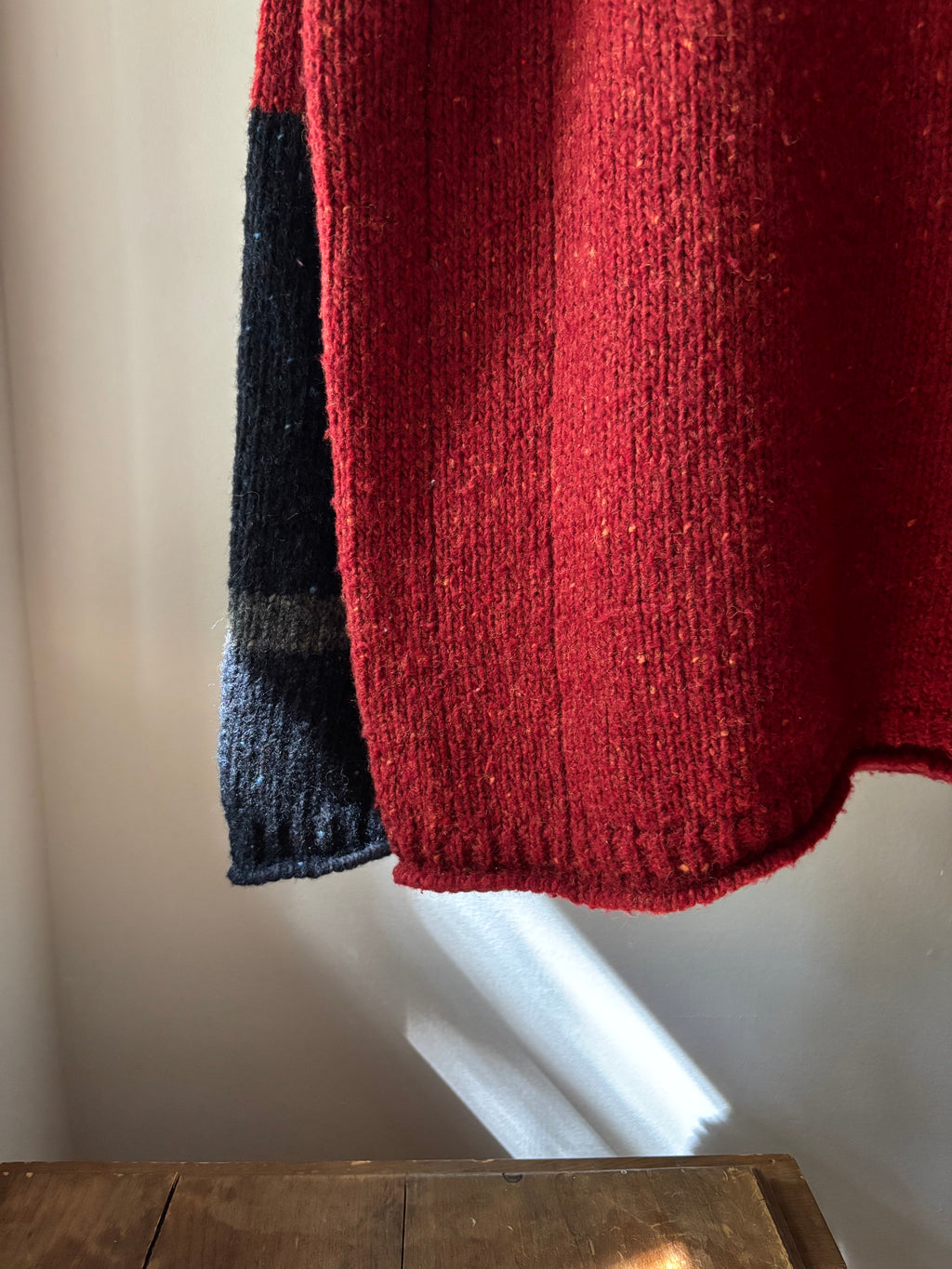 1990s Marled Wool Colour Blocked Sweater