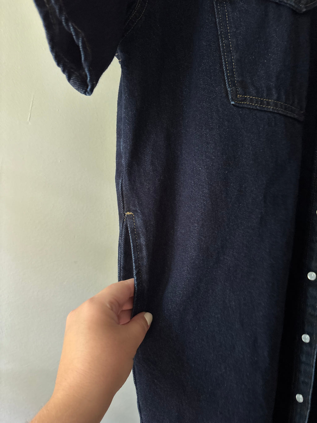 Short Sleeve Levi's Midi Denim Dress