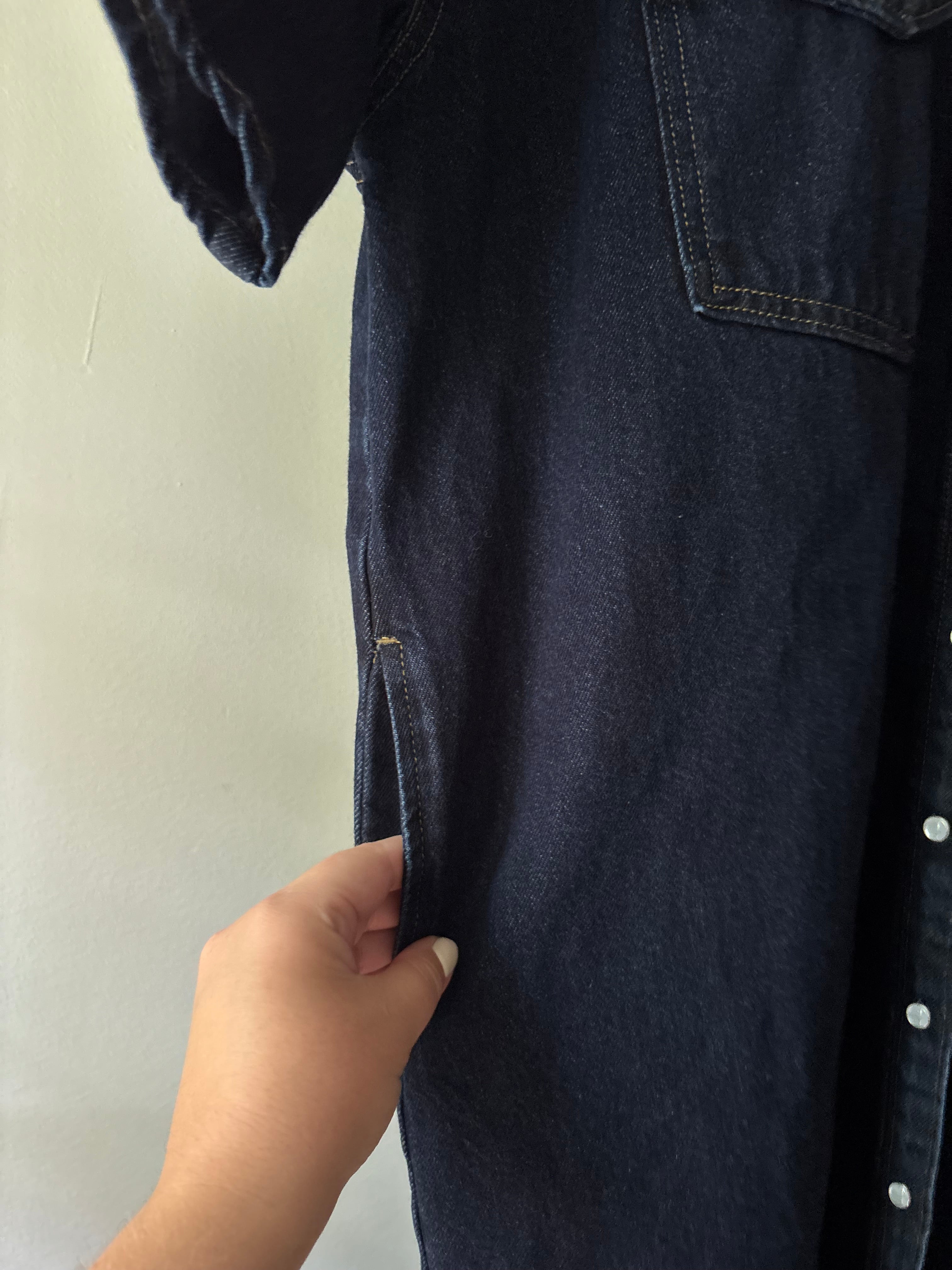 Short Sleeve Levi's Midi Denim Dress