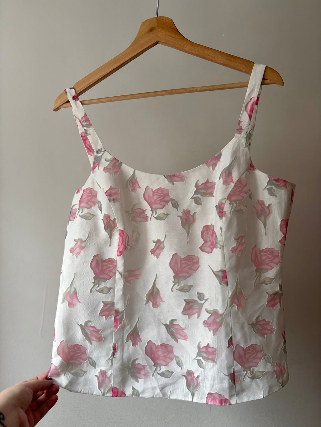 1990s Linen Floral Camisole