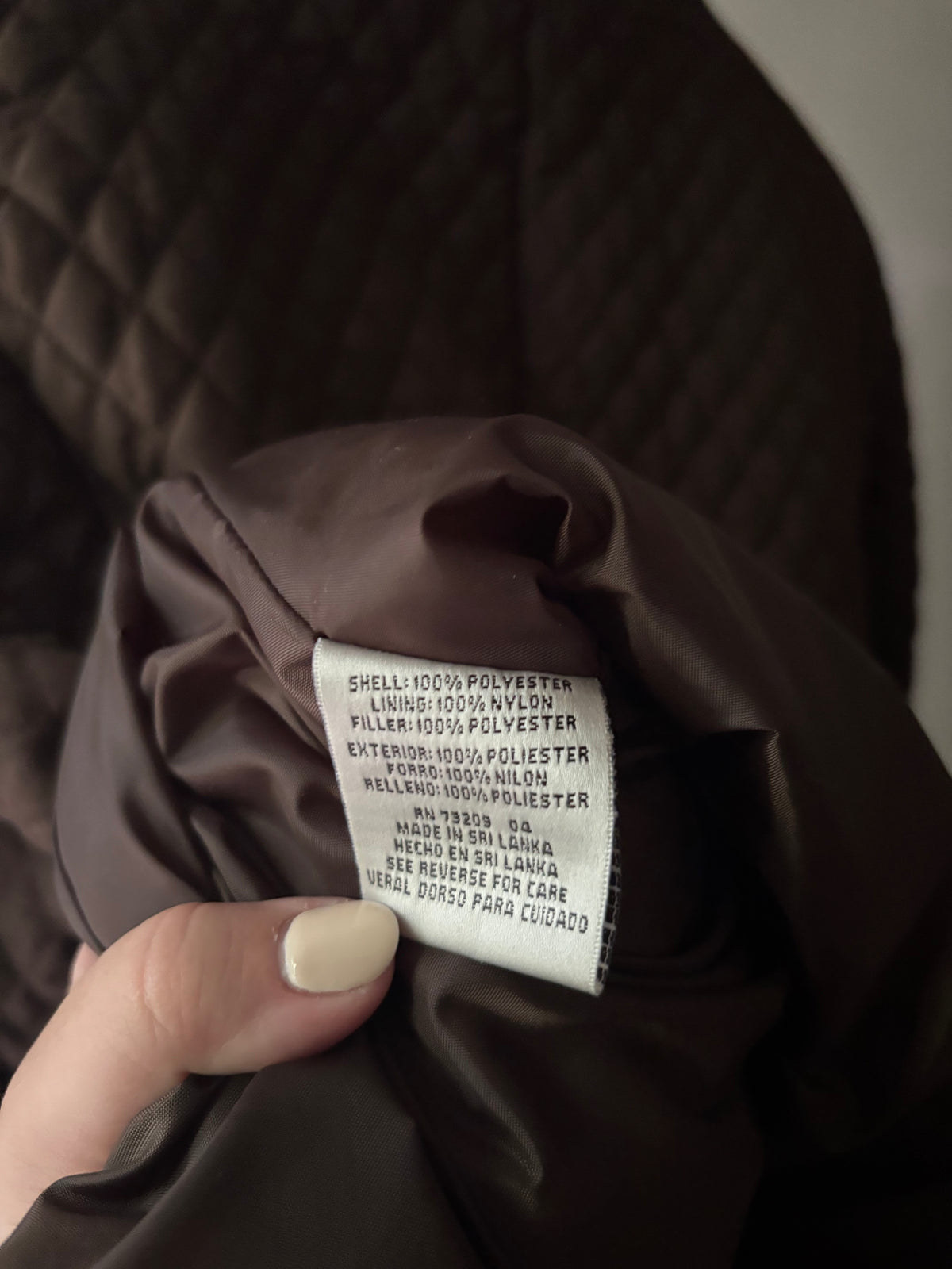 1990s Soft Quilted Light Jacket | Vintage Brown Fall Coat