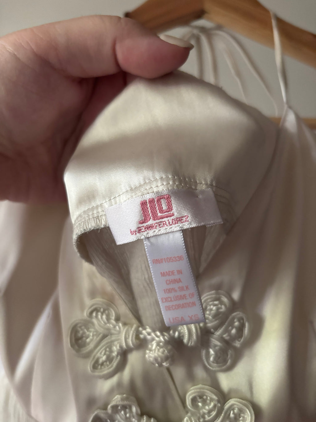 Y2K White Silk JLO Halter Camisole