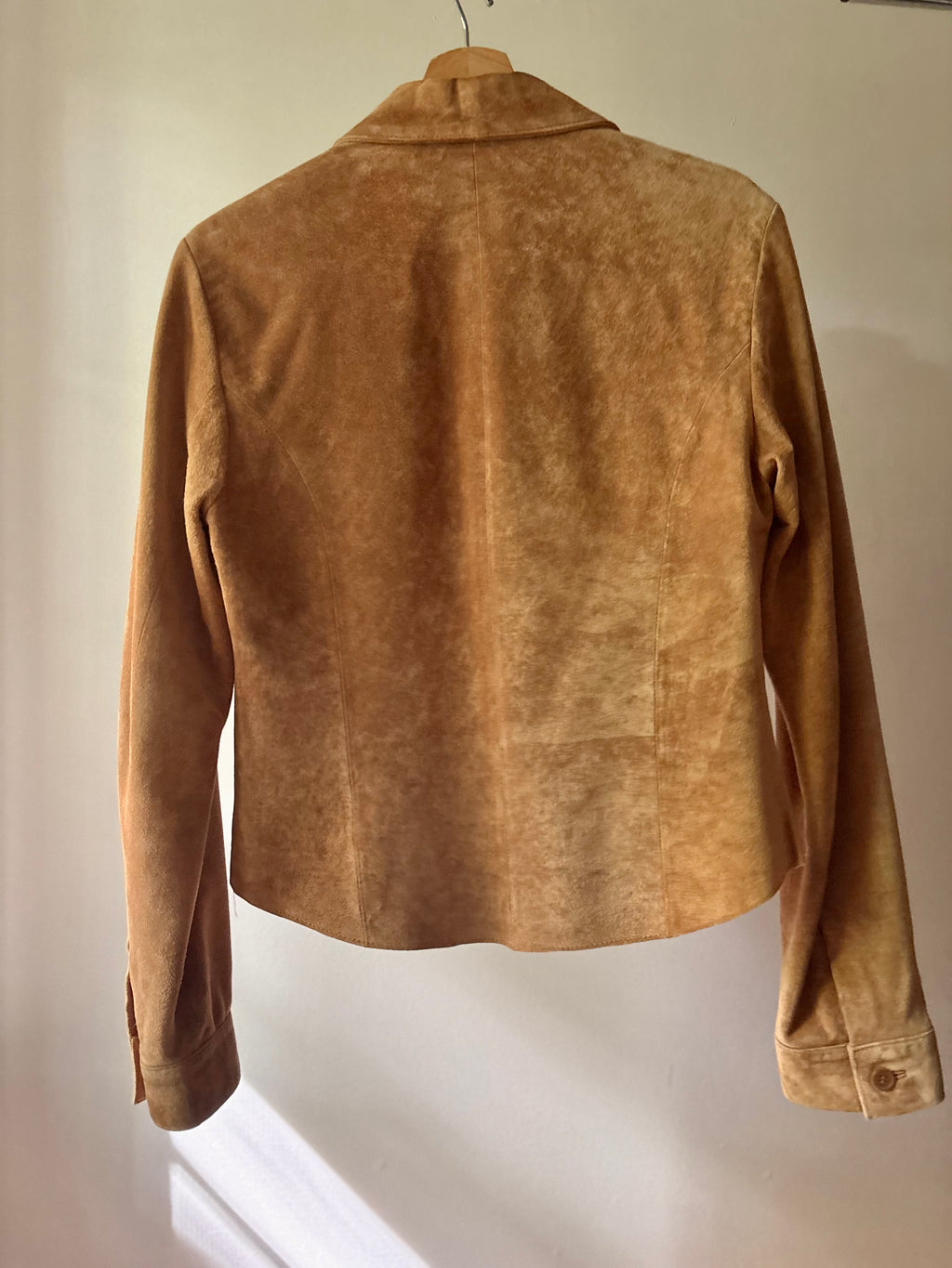 1990s Tan Suede Light Jacket | Vintage Cropped Jacket