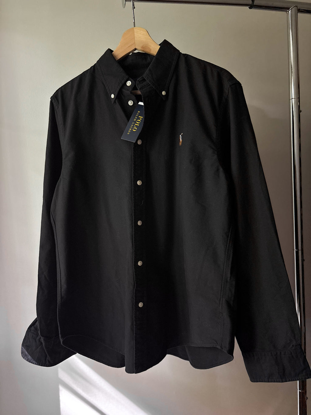 New Black Ralph Lauren Shirt with Pony