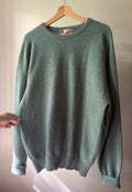 1960s Scottish Cashmere Sweater | Light Teal Blue Knit