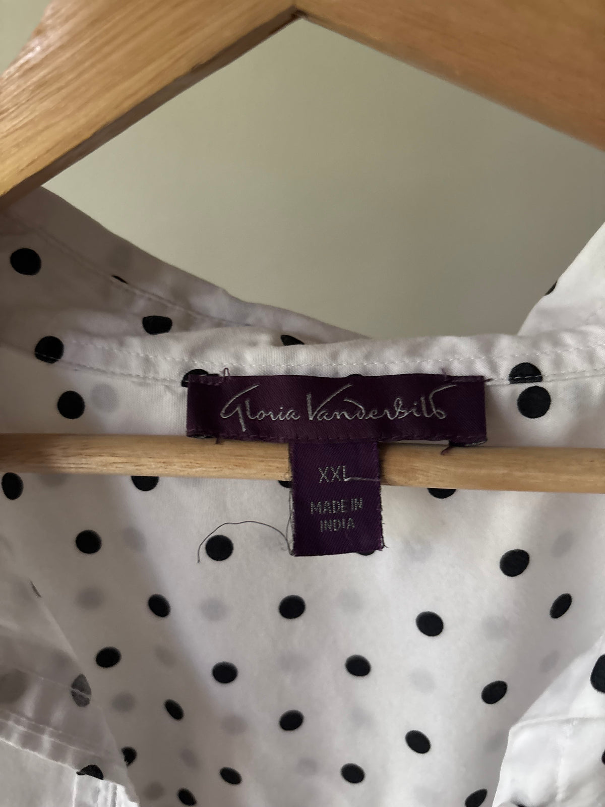 Y2K Cotton Polka Dot Button Up