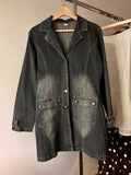 Y2K Long Denim Jacket