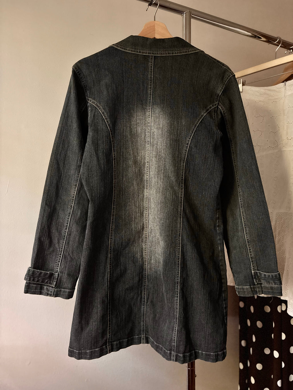 Y2K Long Denim Jacket