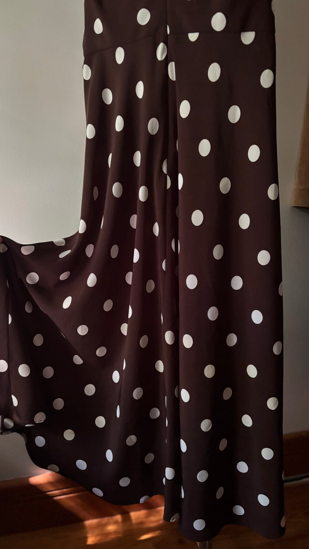 Y2K Brown Polka Dot Maxi Dress | Ralph Lauren