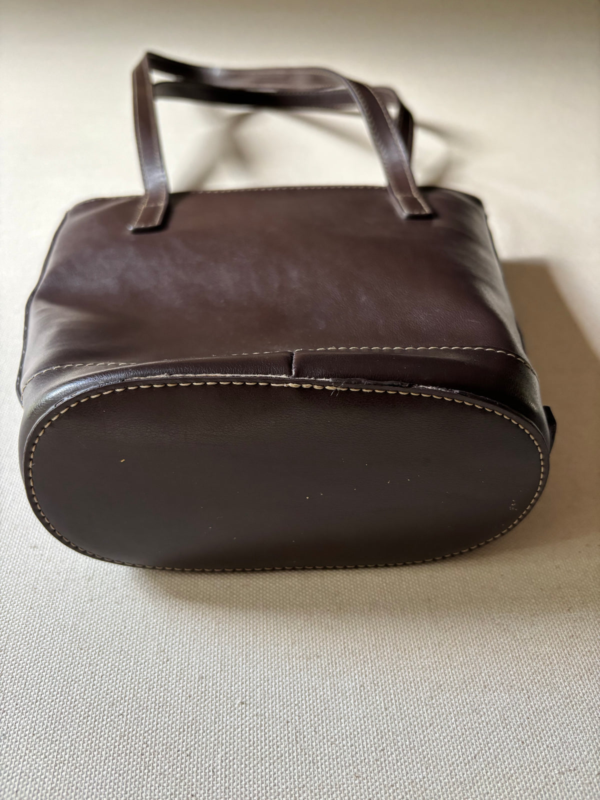 Y2K Brown Bucket Shoulder Bag