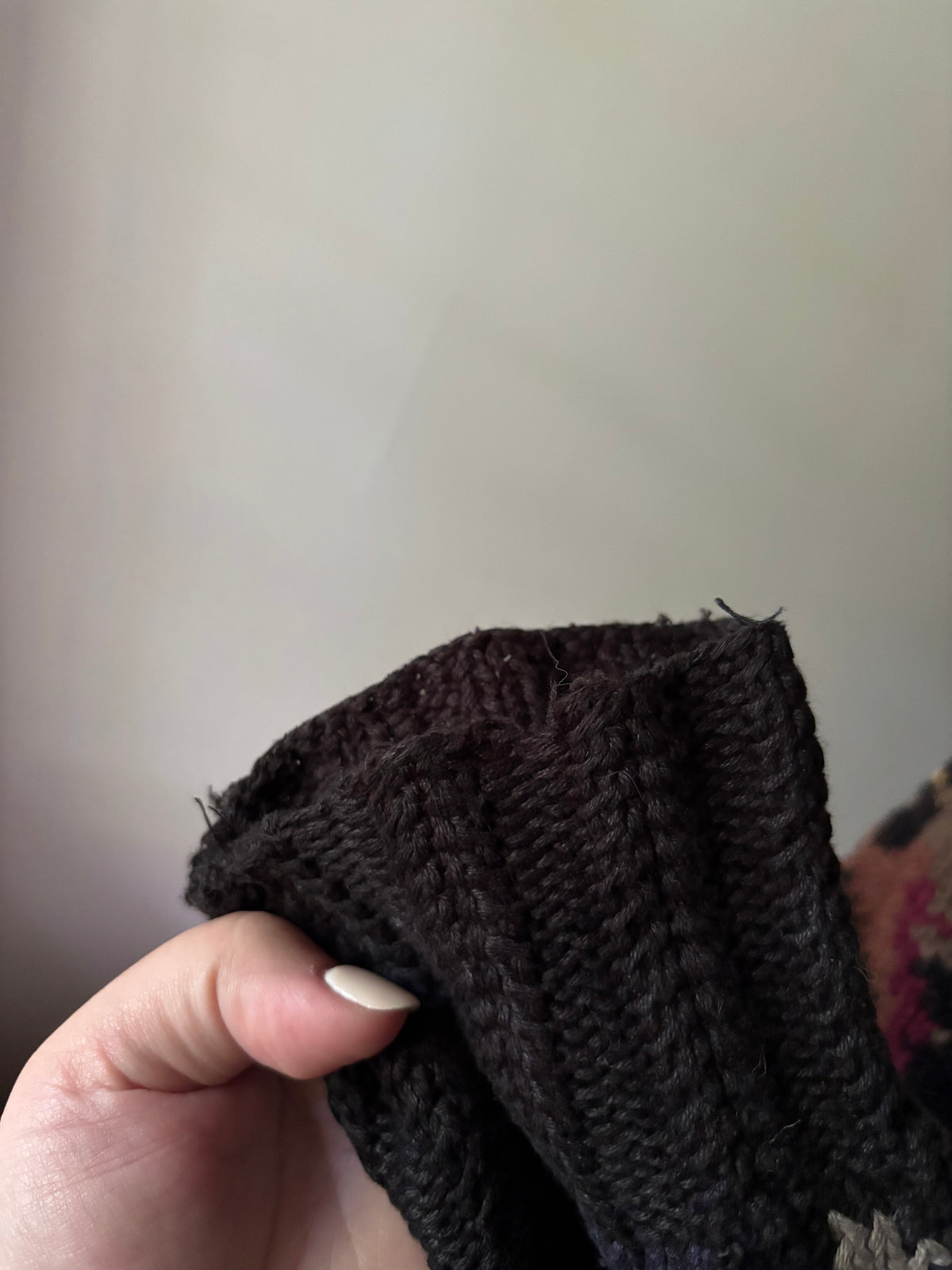 1990s Autumn Leaves Handknit Crewneck Sweater