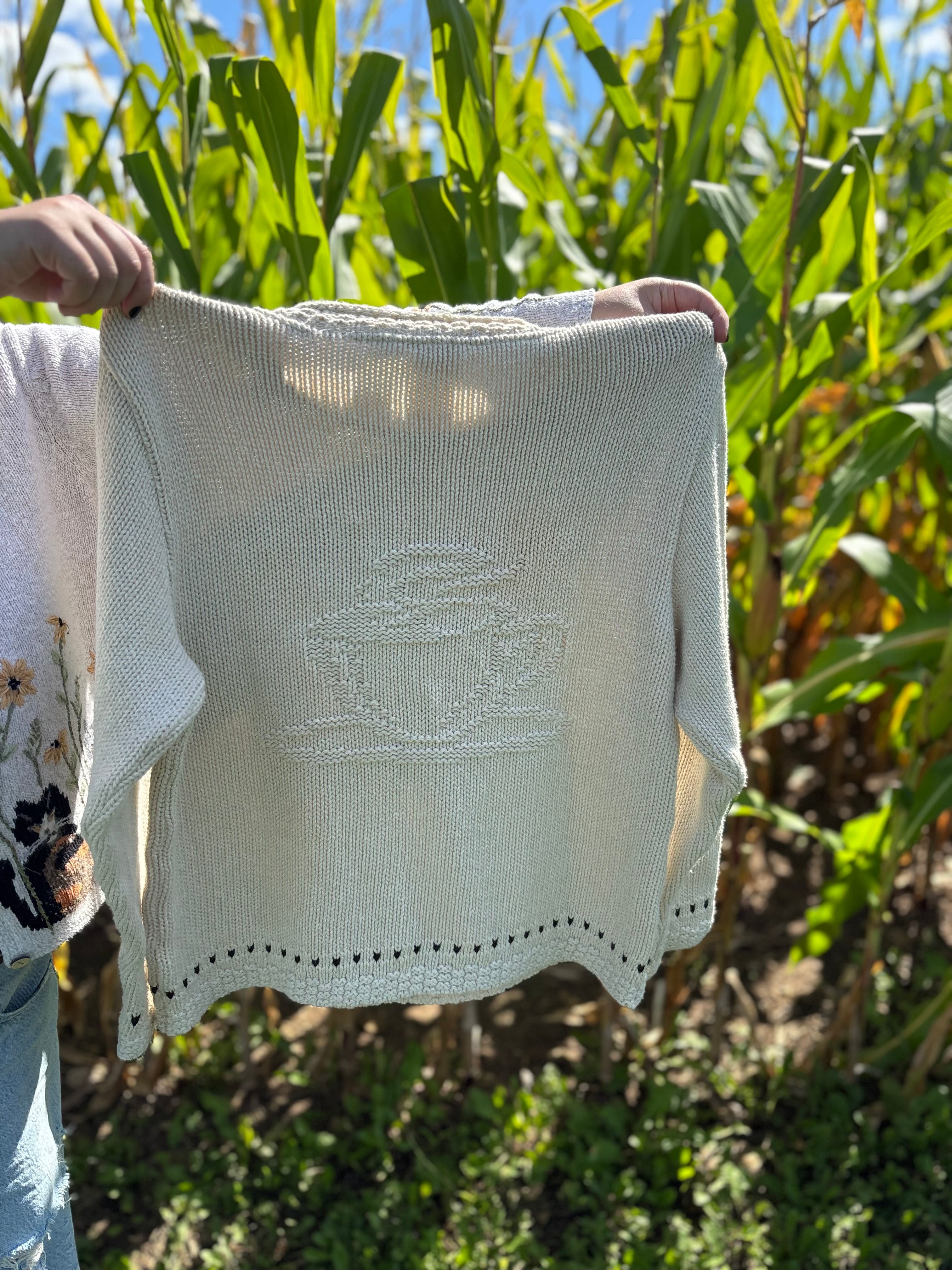 Vintage Rolled Neck Parkhurst Coffee Sweater