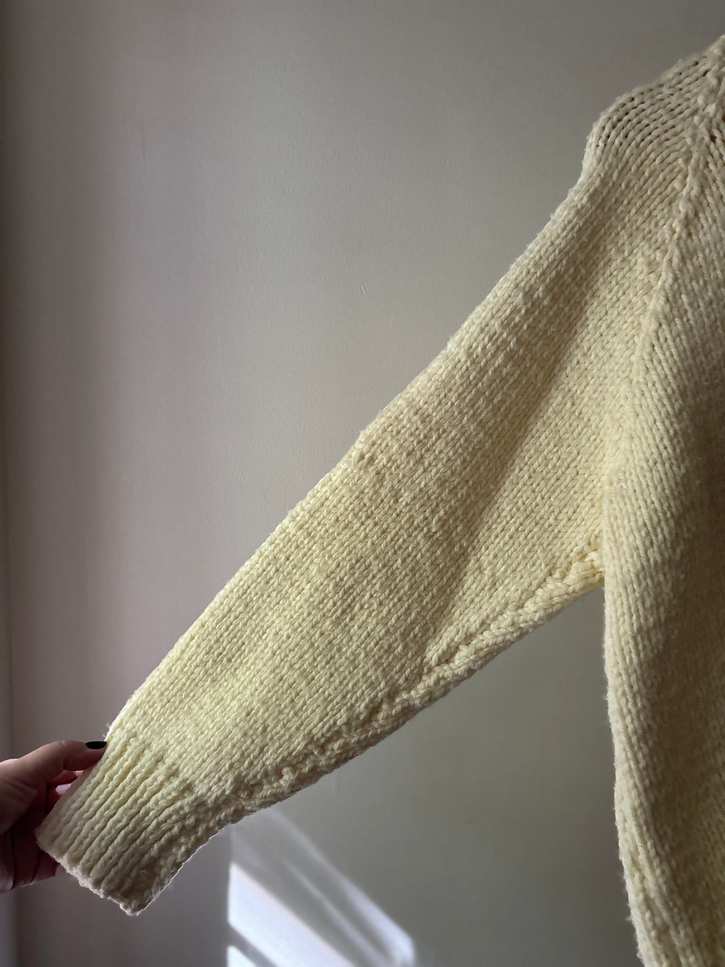 Vintage Handknit Deer Cowichan Sweater