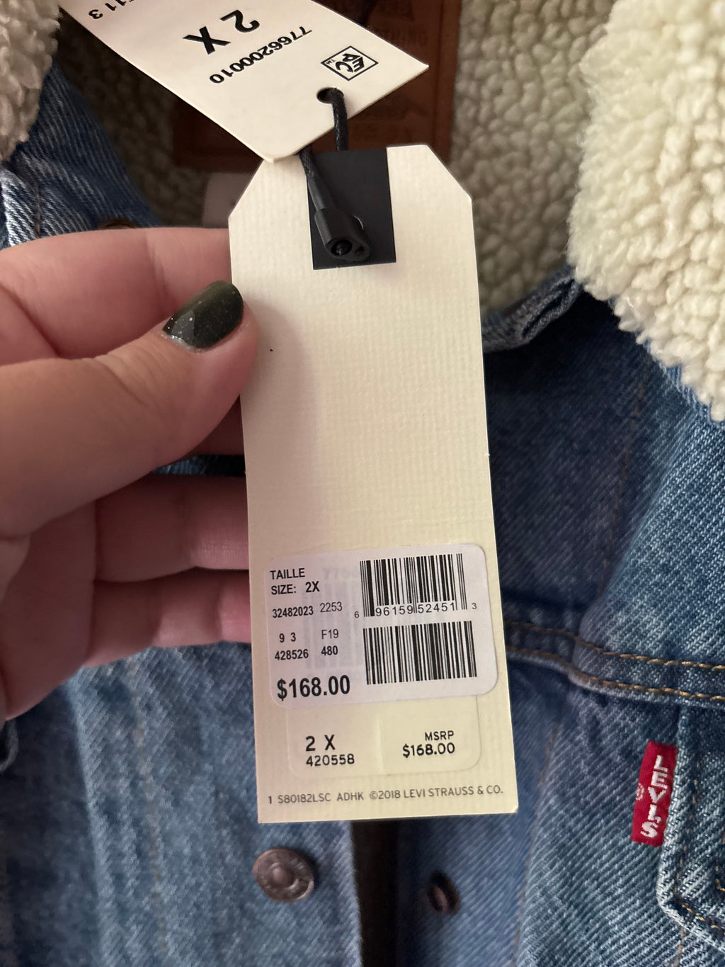 Levi's Sherpa Jacket (new with tags)