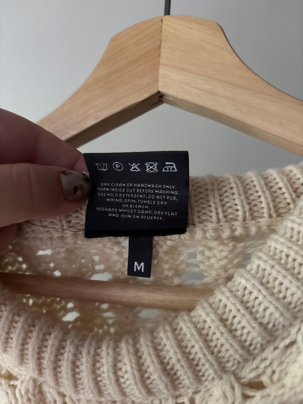 Merino Wool Cream Aran Sweater | Made in Ireland