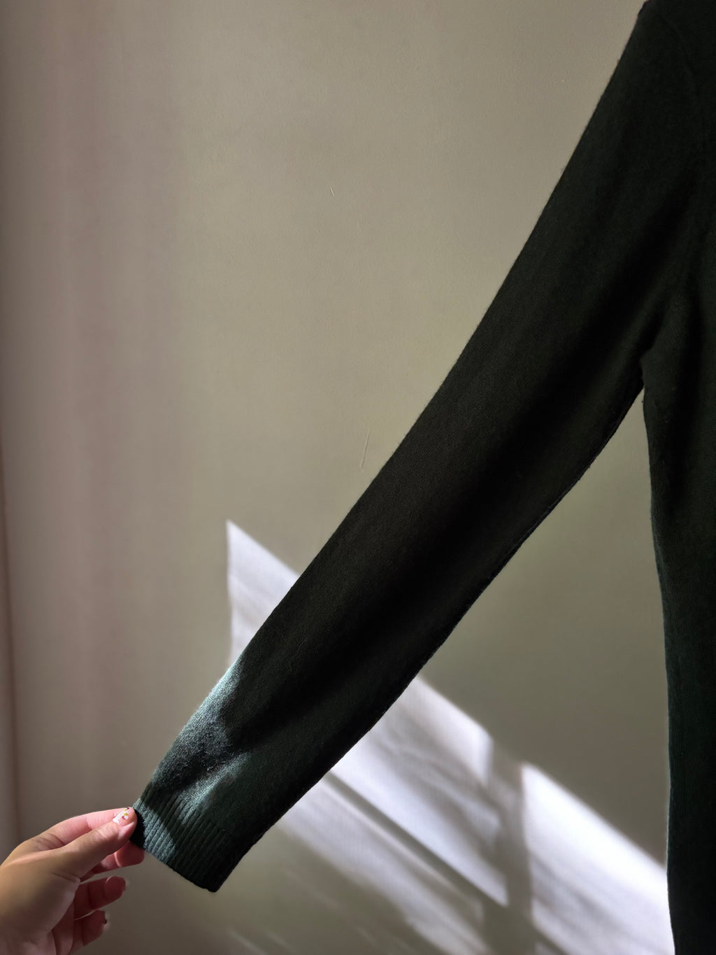 L.L. Bean Forest Green Cashmere Sweater