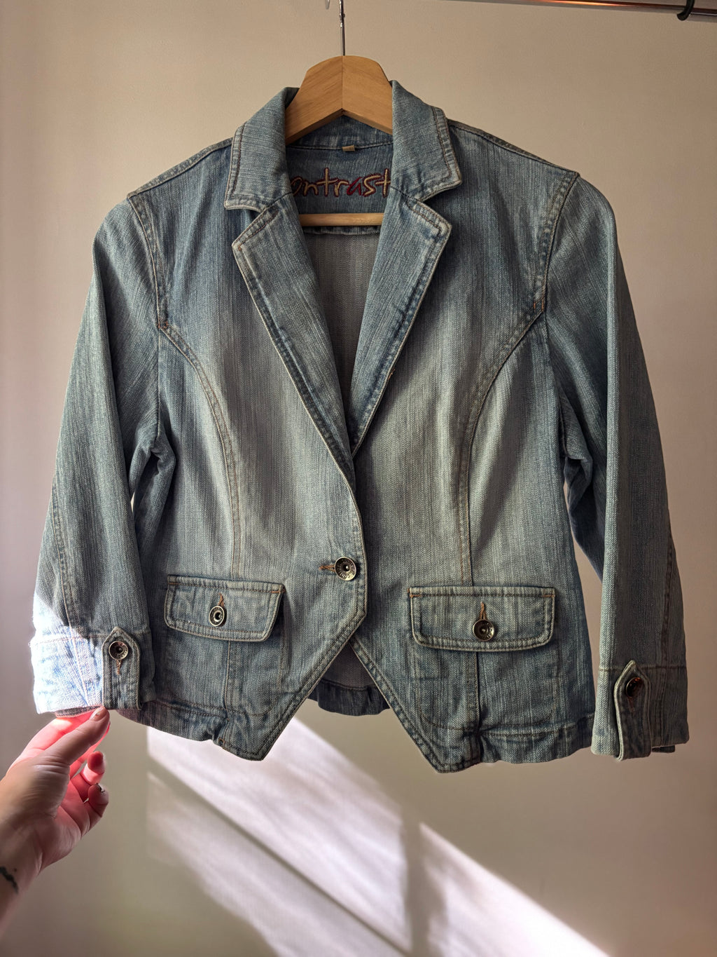 Y2K Light Wash Denim Jacket