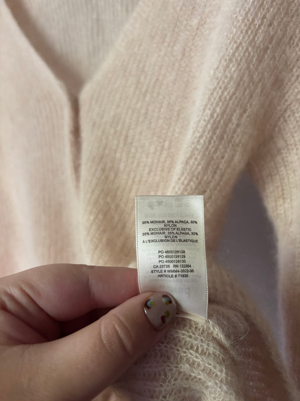 Soft Cream Mohair & Alpaca Wool Cardigan
