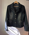 Y2K Dark Denim Jacket