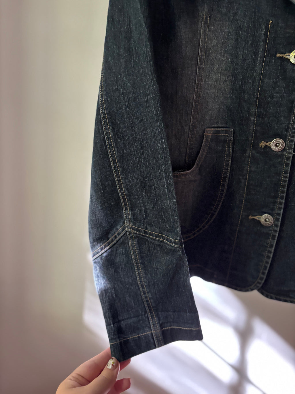 Y2K Dark Denim Jacket