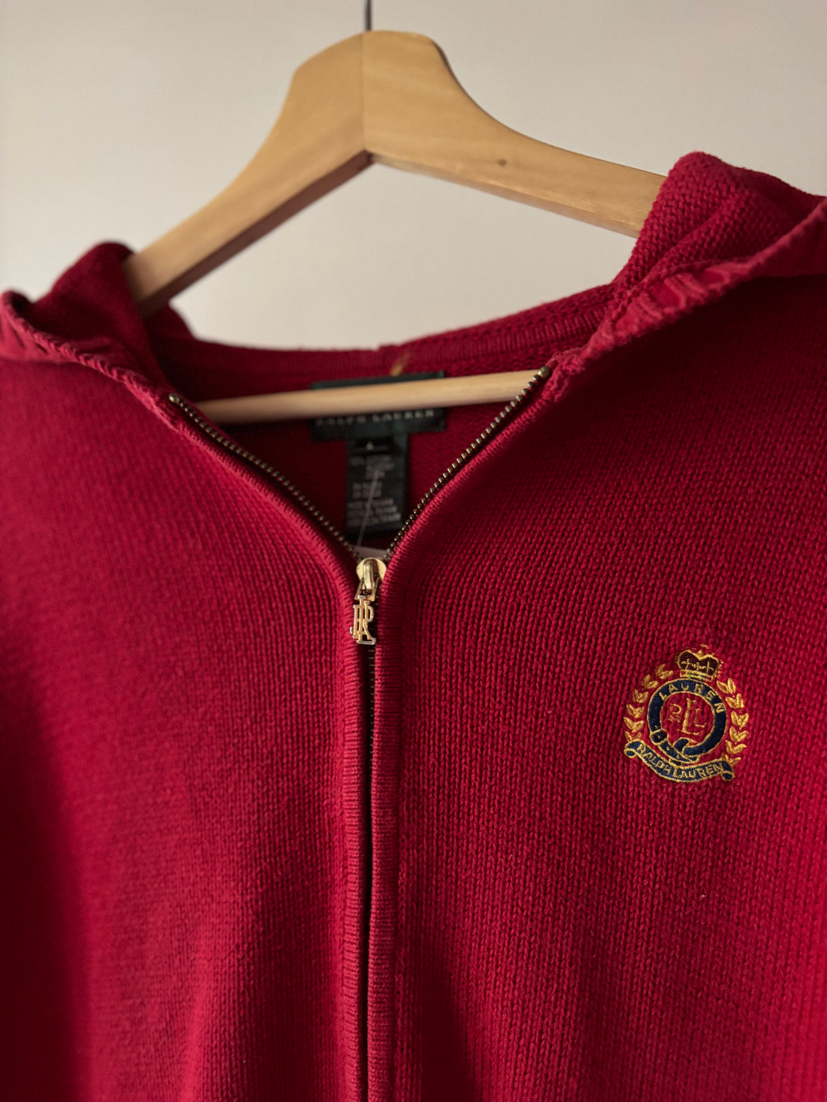 Vintage Ralph Lauren Heavy Cotton Knit Hoodie