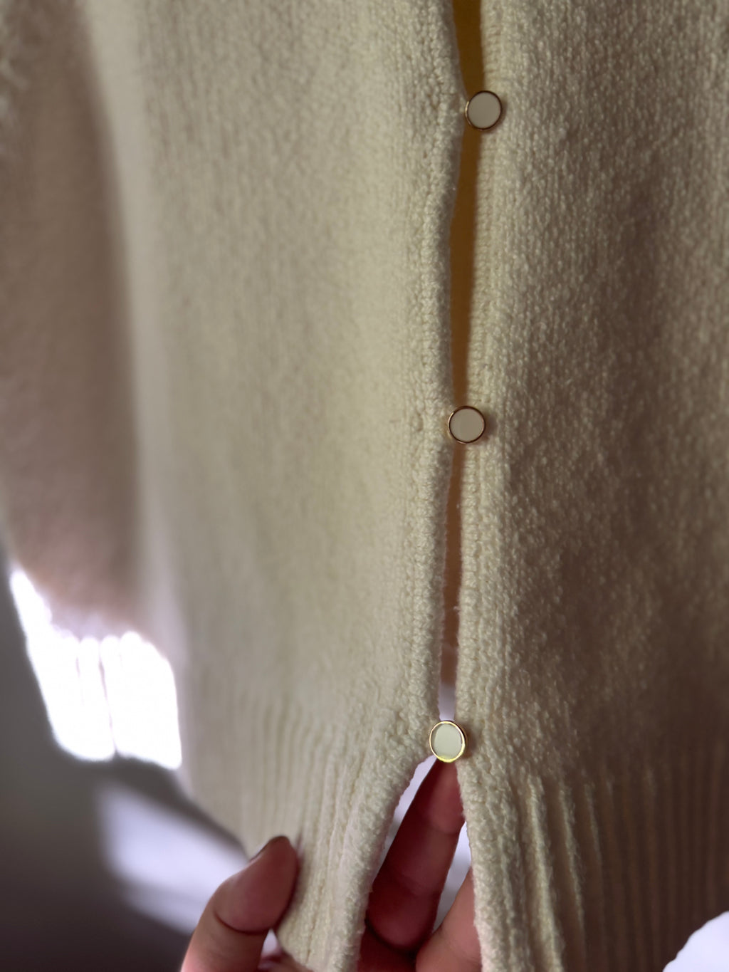 Soft Cream Short Sleeve Cardigan (NWT)