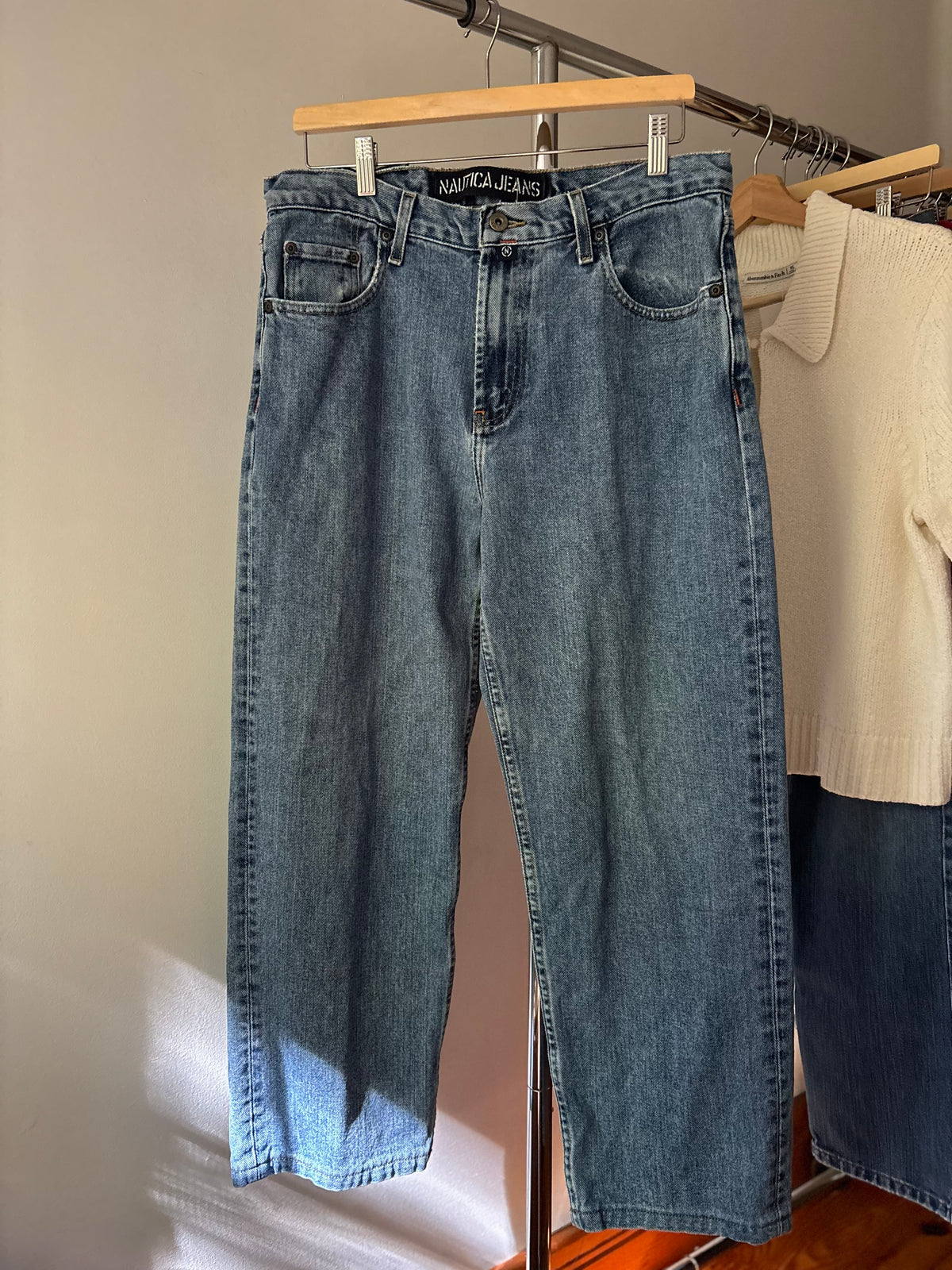 Y2K Soft Baggy Nautica Straight Leg Jeans |