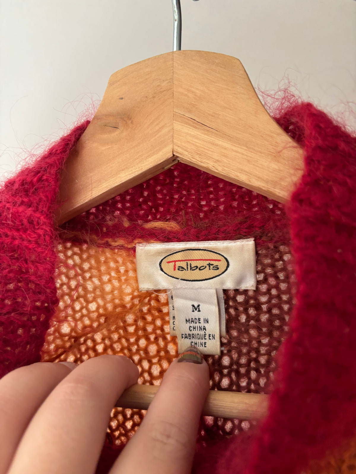 1990s Autumnal Coloured Mohair Cardigan