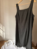 1990s Square Neck Polka Dot Dress