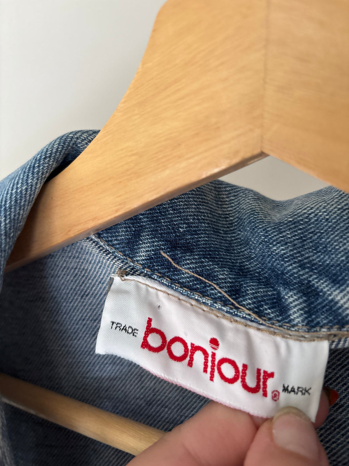 1990s Cropped Denim Vest