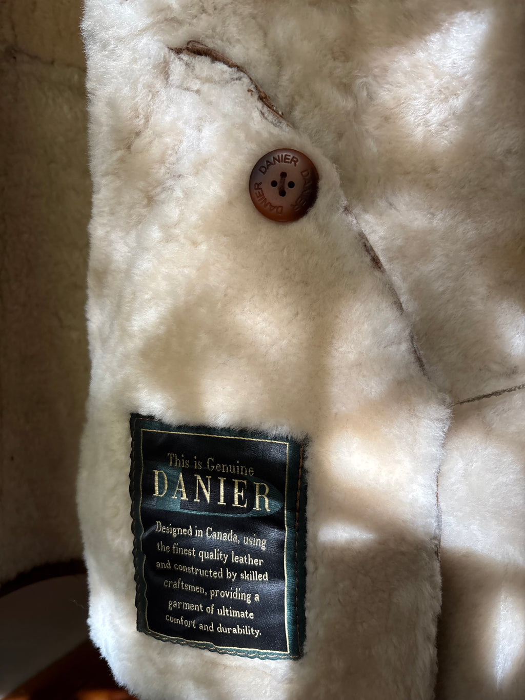 Danier Sheepskin Suede & Warm Shearling Lined Coat