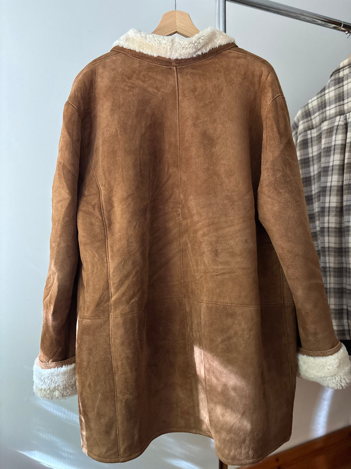 Danier Sheepskin Suede & Warm Shearling Lined Coat