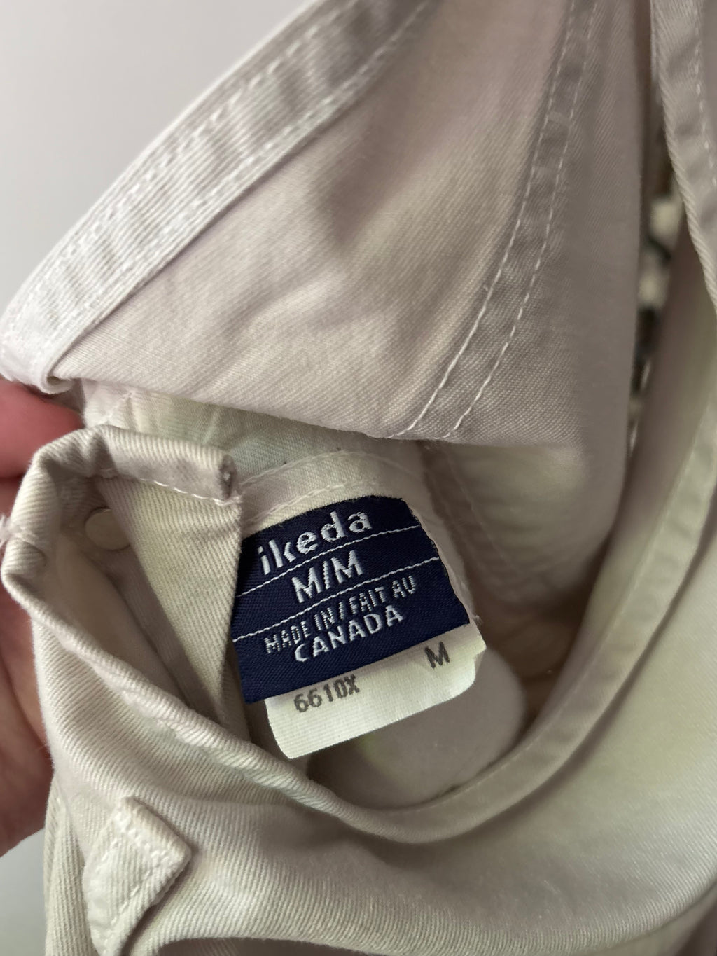 1990s Cream Ikeda Overalls | Size 33"
