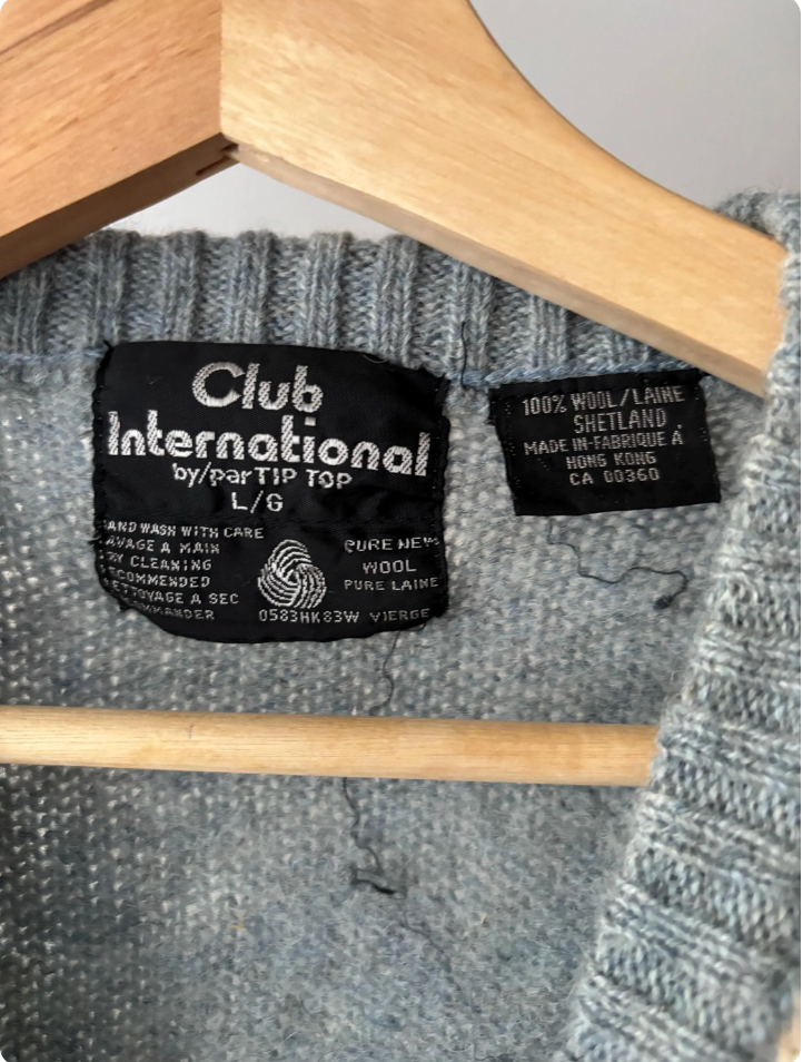 1970s Wool Argyle Knit Vest | Vintage Patterned Sweater Vest