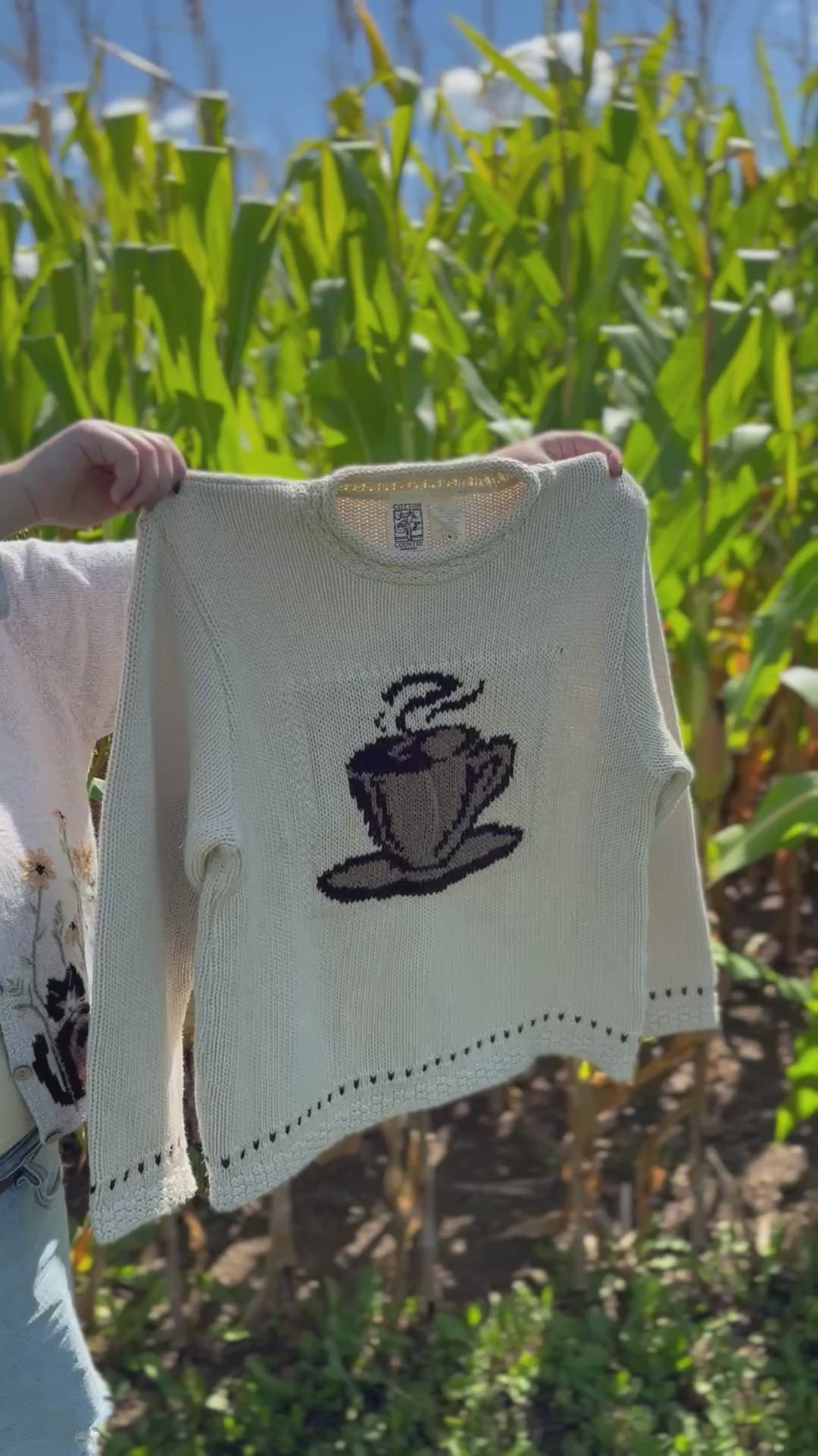 Vintage Rolled Neck Parkhurst Coffee Sweater